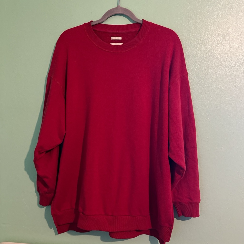 oversized (size small) red american eagle sweater